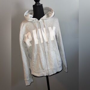 PINK Victoria's Secret Light Gray Hoodie